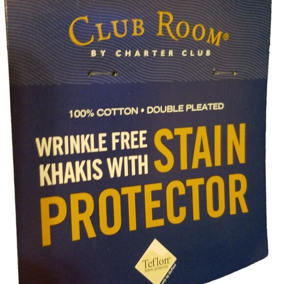 Men's Navy wrinkle free Khaki Pants size 40x29 NWT Stain Resistant - Picture 6 of 9